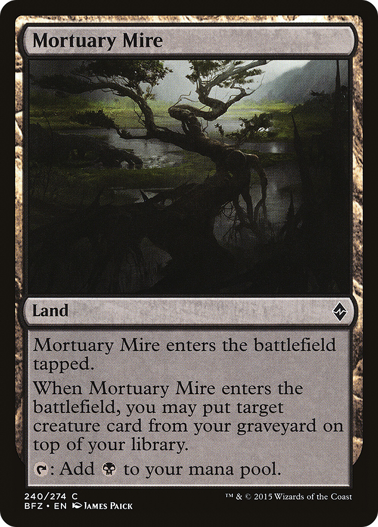 Magic: The Gathering - Mortuary Mire Foil - Battle for Zendikar