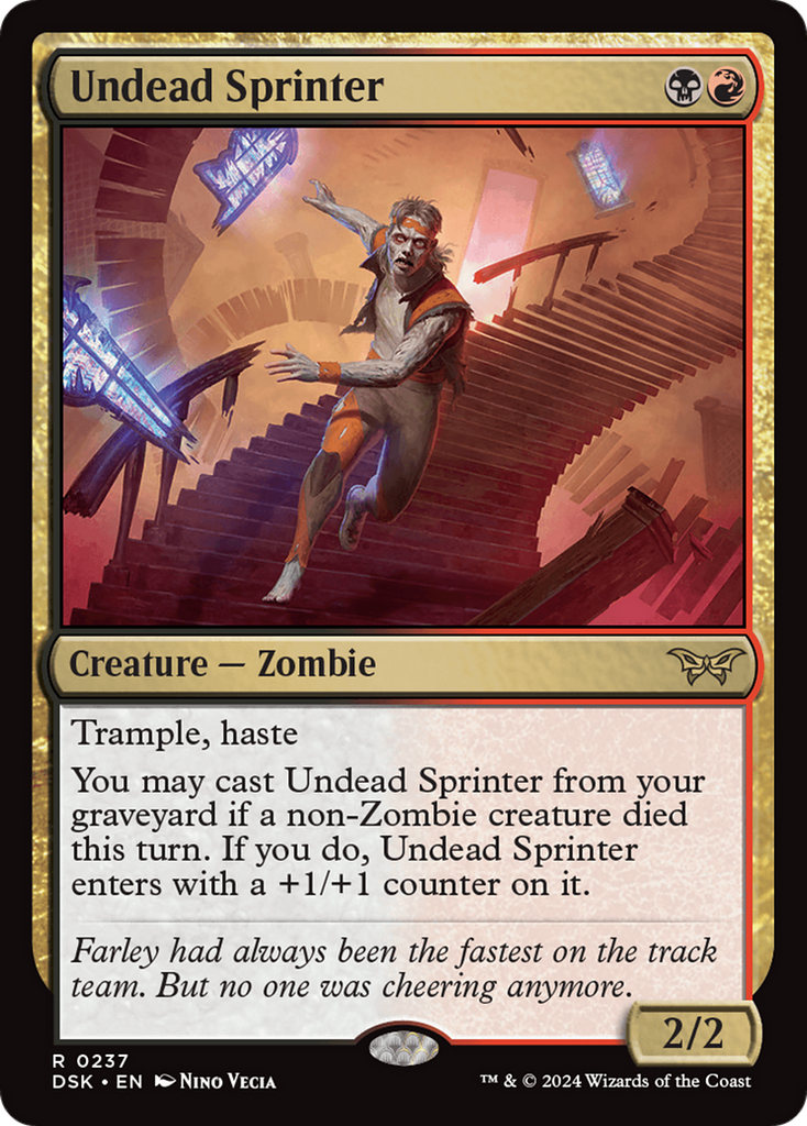 Magic: The Gathering - Undead Sprinter - Duskmourn: House of Horror