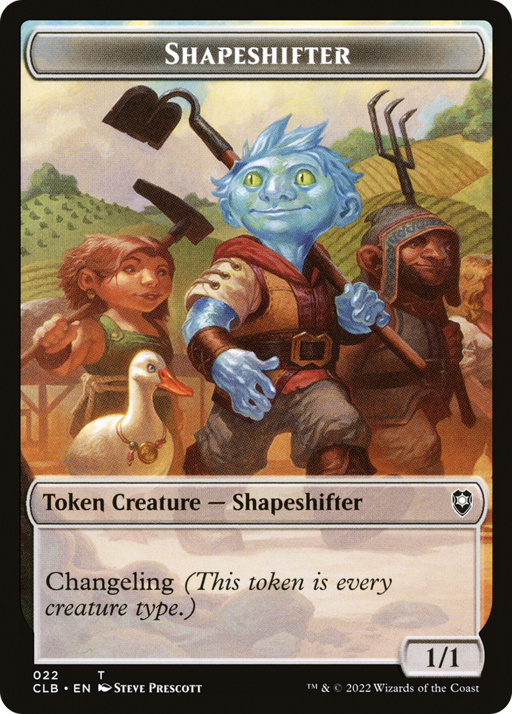 Magic: The Gathering - Shapeshifter Token - Battle for Baldur's Gate Tokens