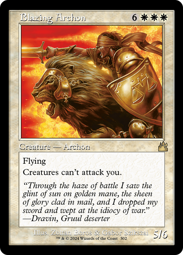 Magic: The Gathering - Blazing Archon Foil - Ravnica Remastered