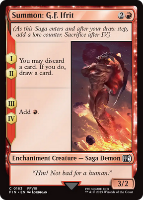 Magic: The Gathering - Summon: G.F. Ifrit Foil - Final Fantasy
