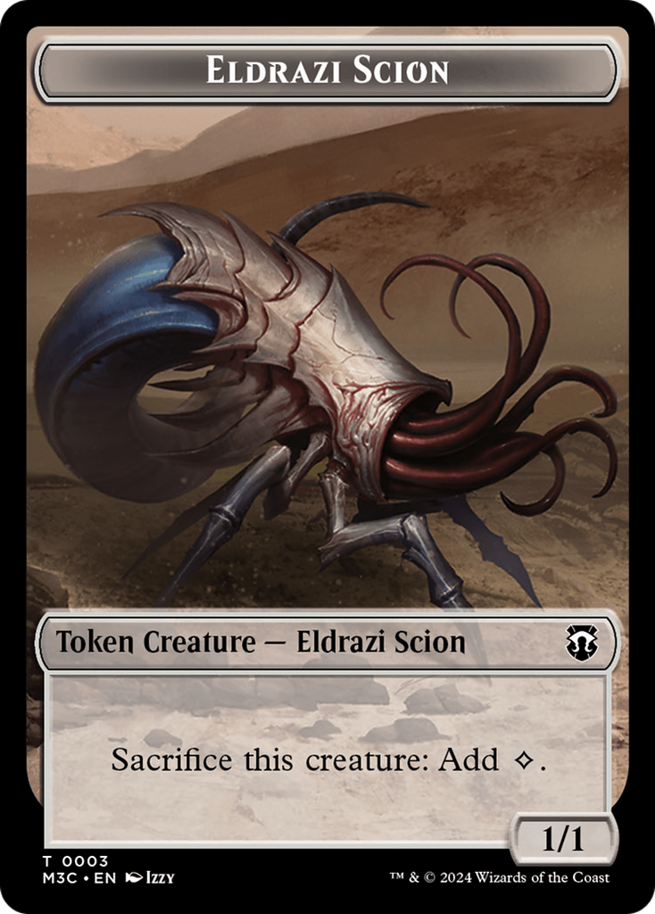 Magic: The Gathering - Eldrazi Scion Token - Modern Horizons 3 Commander Tokens