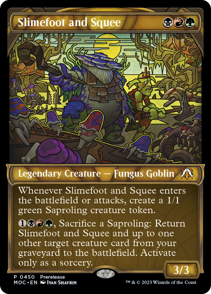 Magic: The Gathering - Slimefoot and Squee Foil - March of the Machine Commander