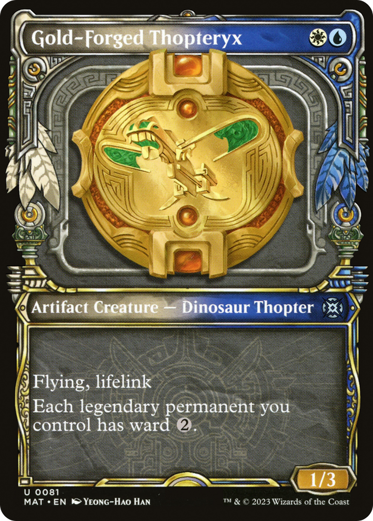 Magic: The Gathering - Gold-Forged Thopteryx - March of the Machine: The Aftermath