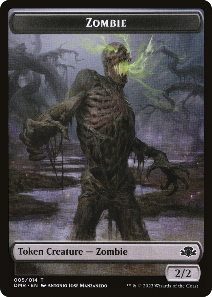 Magic: The Gathering - Zombie Token Foil - Dominaria Remastered Tokens