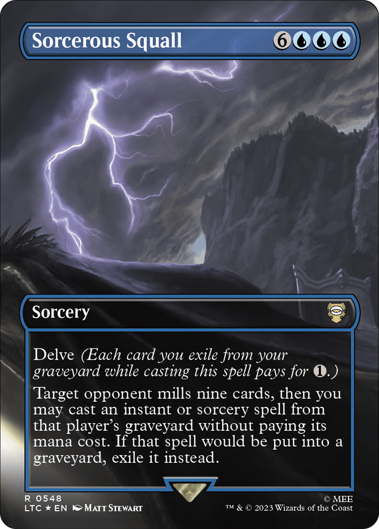 Magic: The Gathering - Sorcerous Squall Foil - Tales of Middle-earth Commander