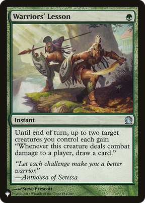 Magic: The Gathering - Warriors' Lesson - The List