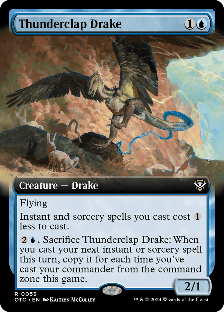 Magic: The Gathering - Thunderclap Drake - Outlaws of Thunder Junction Commander