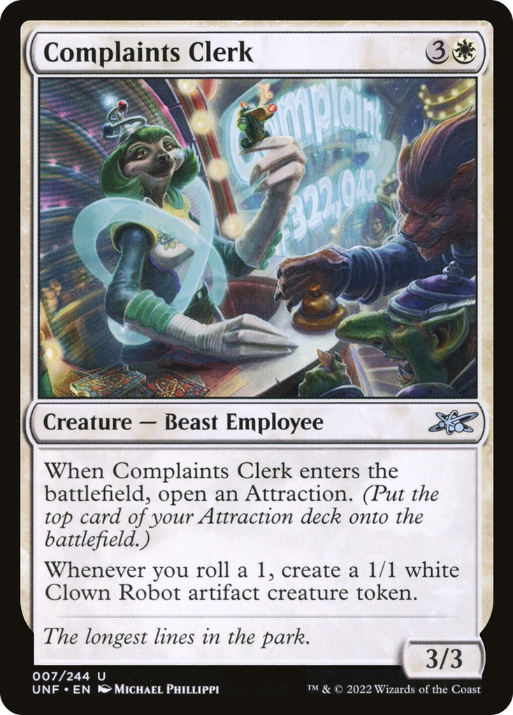 Magic: The Gathering - Complaints Clerk - Unfinity