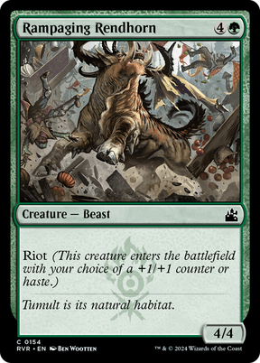 Magic: The Gathering - Rampaging Rendhorn Foil - Ravnica Remastered
