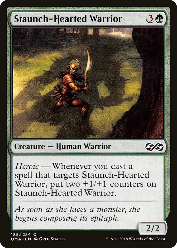 Magic: The Gathering - Staunch-Hearted Warrior Foil - Ultimate Masters