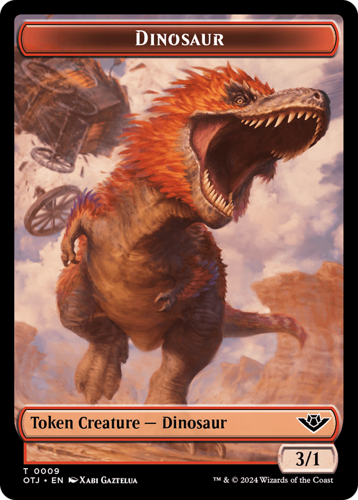 Magic: The Gathering - Dinosaur Token - Outlaws of Thunder Junction Tokens