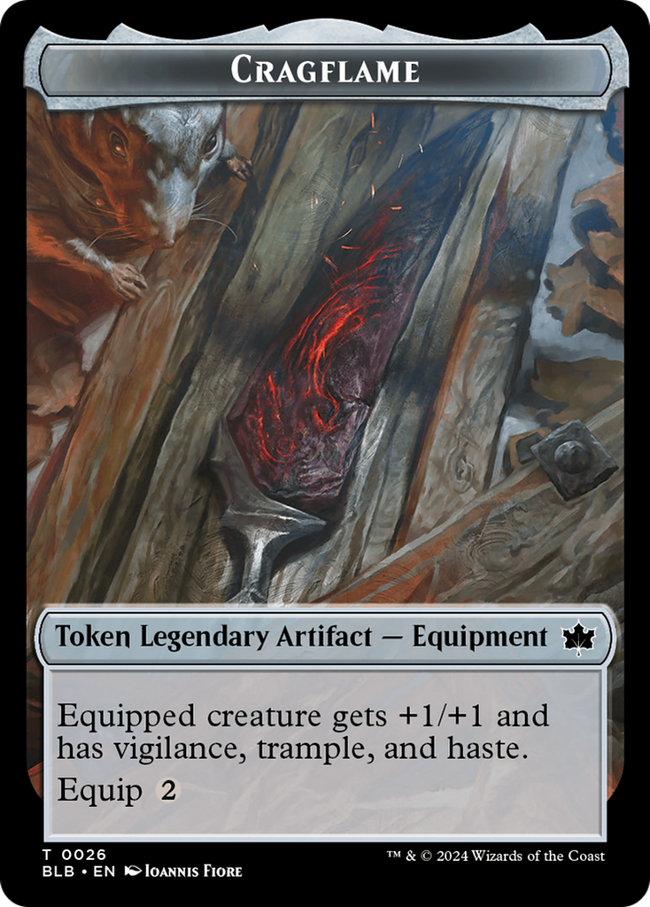 Magic: The Gathering - Cragflame Token - Bloomburrow Tokens