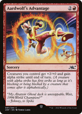 Magic: The Gathering - Aardwolf's Advantage - Unfinity