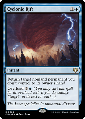 Magic: The Gathering - Cyclonic Rift Foil - Commander Masters