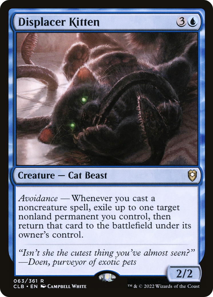 Magic: The Gathering - Displacer Kitten - Commander Legends: Battle for Baldur's Gate