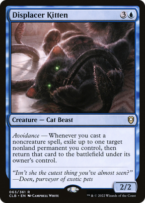 Magic: The Gathering - Displacer Kitten - Commander Legends: Battle for Baldur's Gate