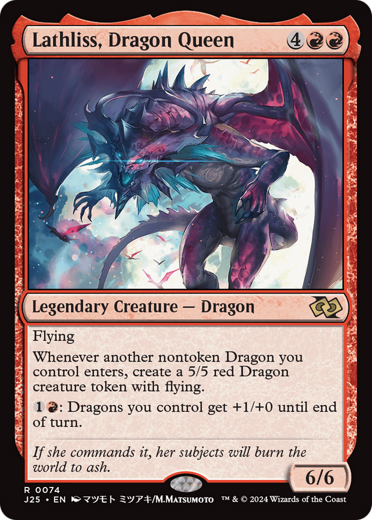 Magic: The Gathering - Lathliss, Dragon Queen - Foundations Jumpstart