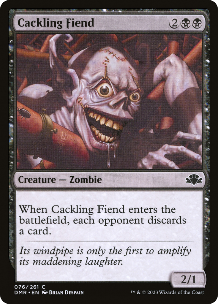 Magic: The Gathering - Cackling Fiend - Dominaria Remastered