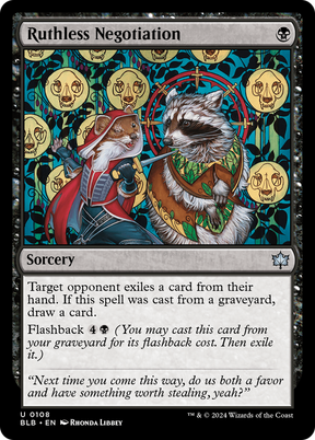 Magic: The Gathering - Ruthless Negotiation Foil - Bloomburrow