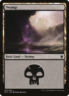 Magic: The Gathering - Swamp #256 Foil - Dragons of Tarkir