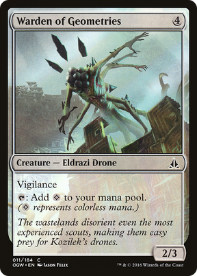 Magic: The Gathering - Warden of Geometries Foil - Oath of the Gatewatch