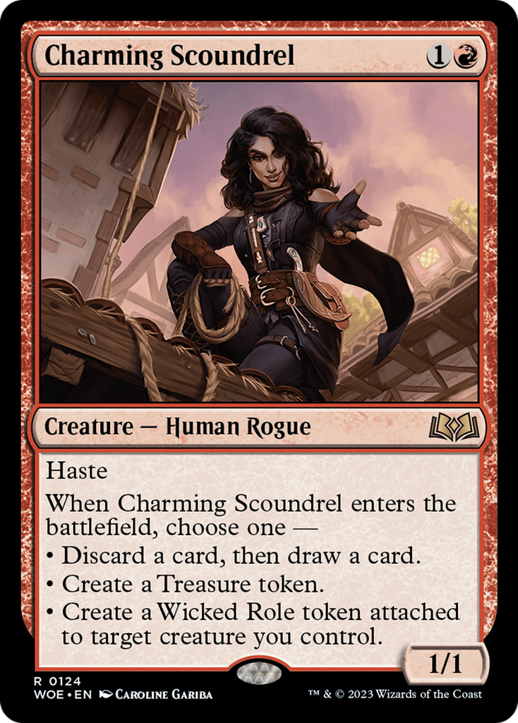 Magic: The Gathering - Charming Scoundrel Foil - Wilds of Eldraine