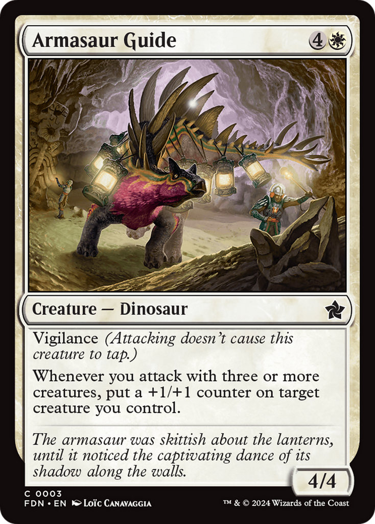 Magic: The Gathering - Armasaur Guide Foil - Foundations