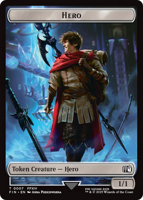Magic: The Gathering - Hero Token - Final Fantasy Tokens