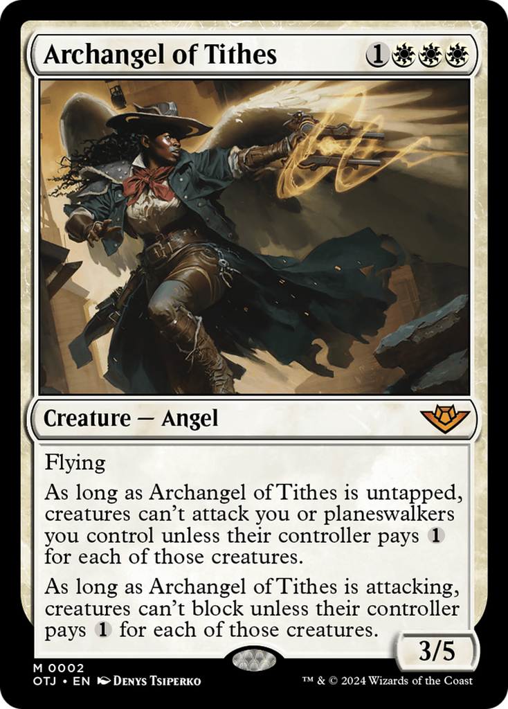 Magic: The Gathering - Archangel of Tithes Foil - Outlaws of Thunder Junction