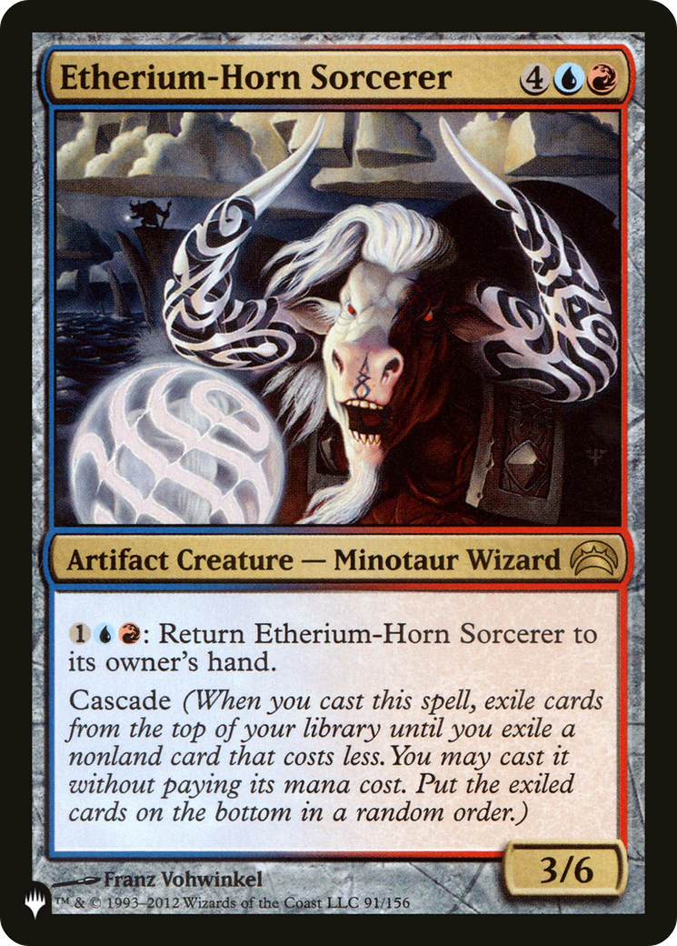 Magic: The Gathering - Etherium-Horn Sorcerer - The List