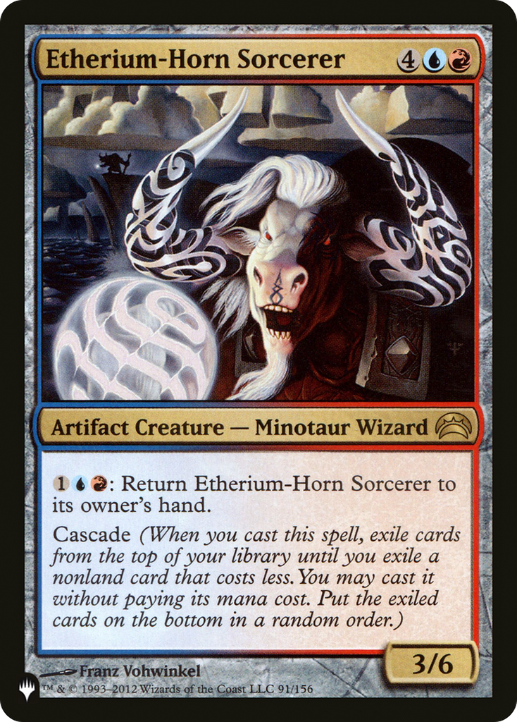 Magic: The Gathering - Etherium-Horn Sorcerer - The List