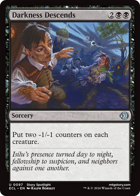 Magic: The Gathering - Darkness Descends Foil - Lorwyn Eclipsed
