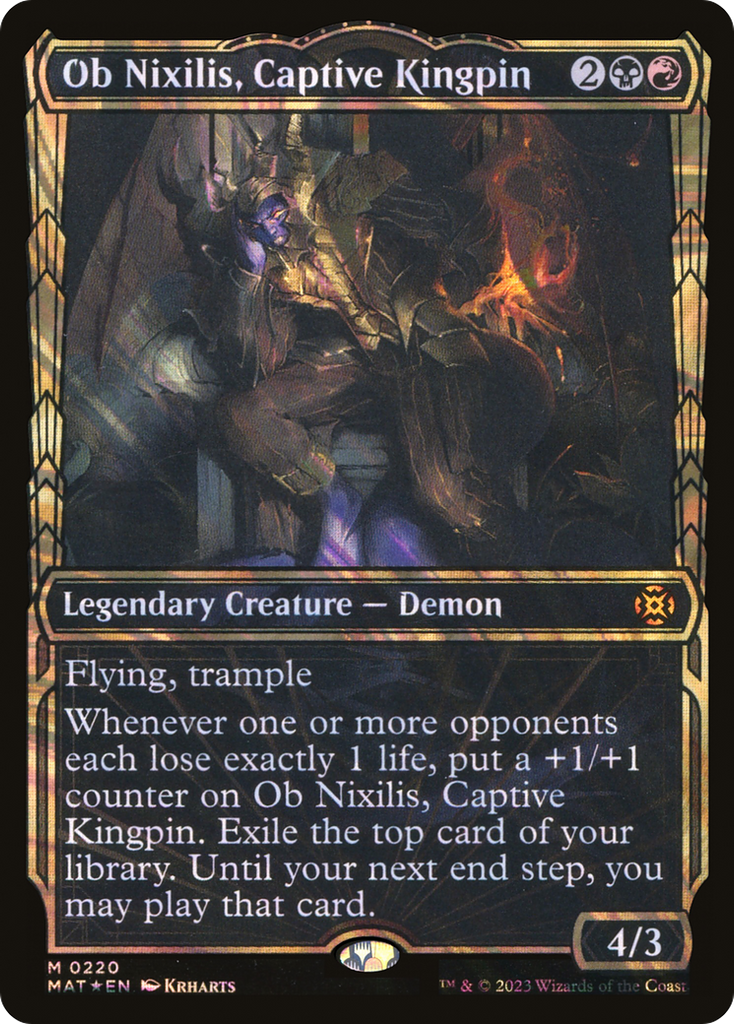 Magic: The Gathering - Ob Nixilis, Captive Kingpin Foil - March of the Machine: The Aftermath