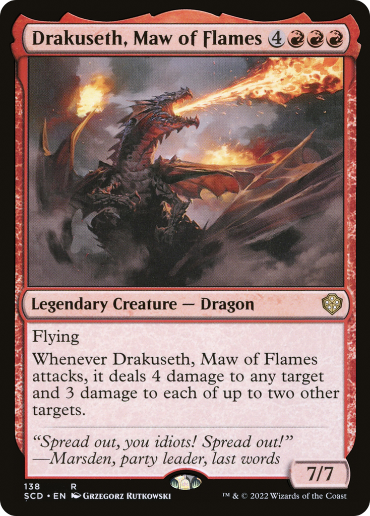 Magic: The Gathering - Drakuseth, Maw of Flames - Starter Commander Decks