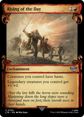 Magic: The Gathering - Rising of the Day Foil - The Lord of the Rings: Tales of Middle-earth