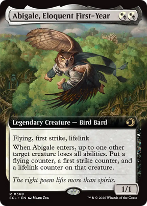 Magic: The Gathering - Abigale, Eloquent First-Year Foil - Lorwyn Eclipsed