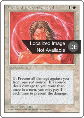 Magic: The Gathering - Schutzkreis gegen Rot - Fourth Edition