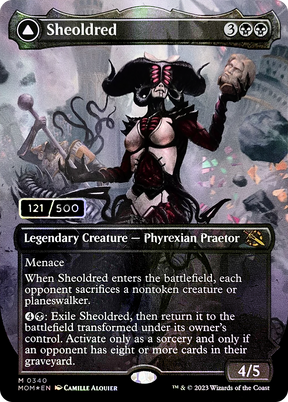 Magic: The Gathering - Sheoldred // The True Scriptures Foil - March of the Machine