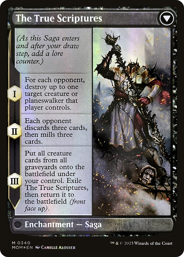 Magic: The Gathering - Sheoldred // The True Scriptures Foil - March of the Machine