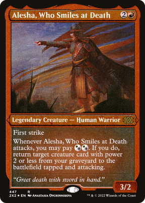 Magic: The Gathering - Alesha, Who Smiles at Death Foil - Double Masters 2022