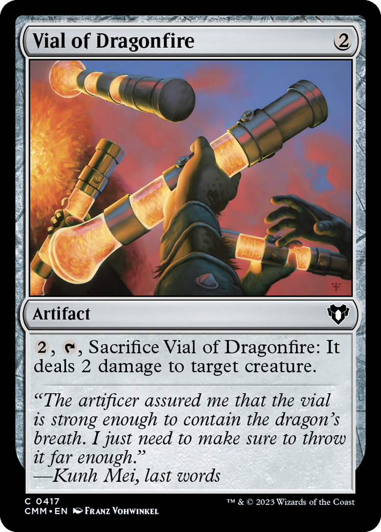 Magic: The Gathering - Vial of Dragonfire Foil - Commander Masters