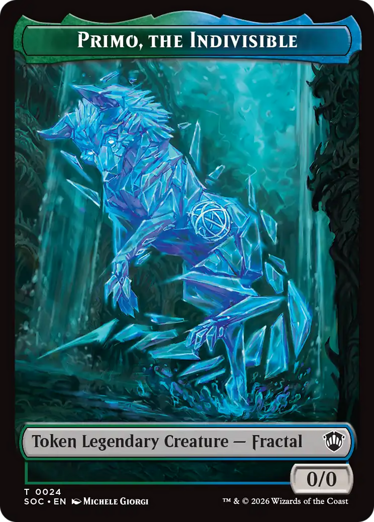 Magic: The Gathering - Primo, the Indivisible Token - Secrets of Strixhaven Commander Tokens