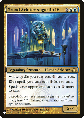 Magic: The Gathering - Grand Arbiter Augustin IV - The List