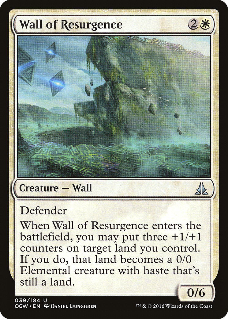 Magic: The Gathering - Wall of Resurgence Foil - Oath of the Gatewatch
