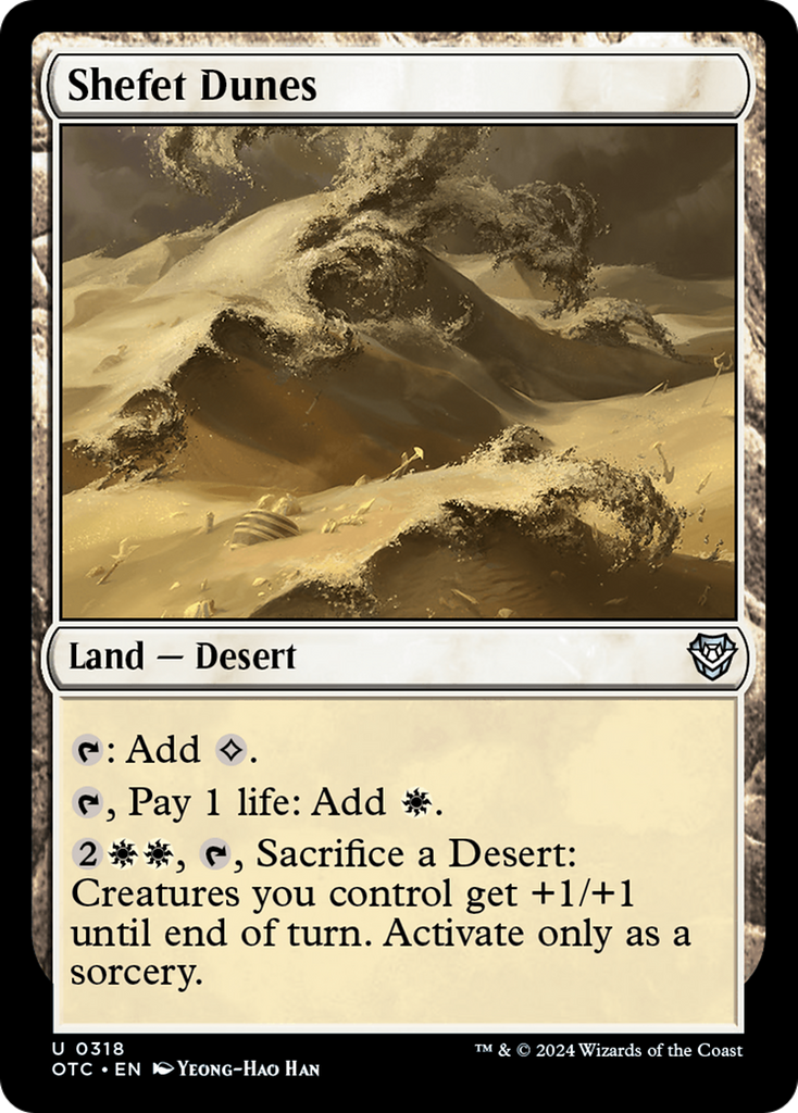 Magic: The Gathering - Shefet Dunes - Outlaws of Thunder Junction Commander