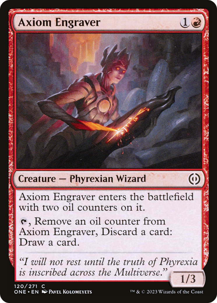 Magic: The Gathering - Axiom Engraver Foil - Phyrexia: All Will Be One
