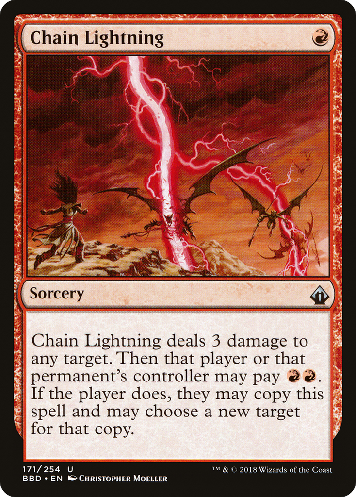 Magic: The Gathering - Chain Lightning Foil - Battlebond