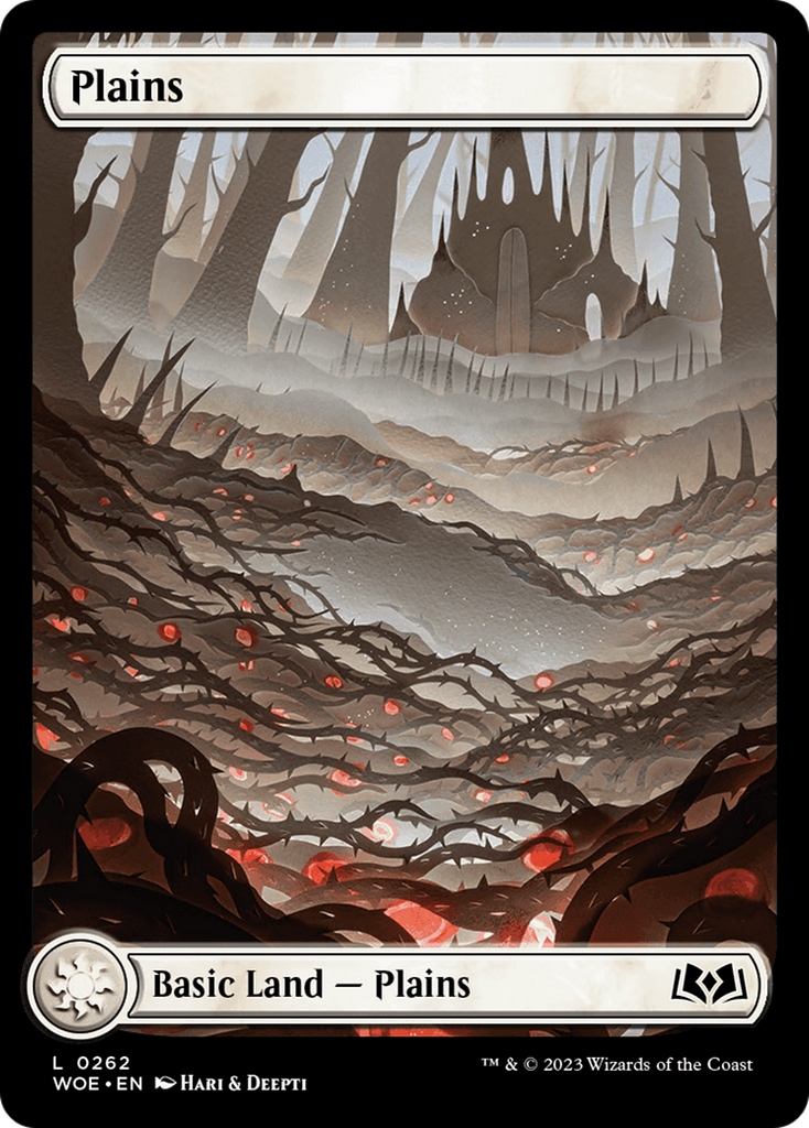 Magic: The Gathering - Plains #262 Foil - Wilds of Eldraine