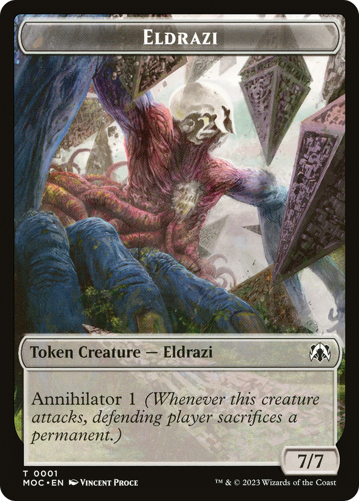 Magic: The Gathering - Eldrazi Token - March of the Machine Commander Tokens